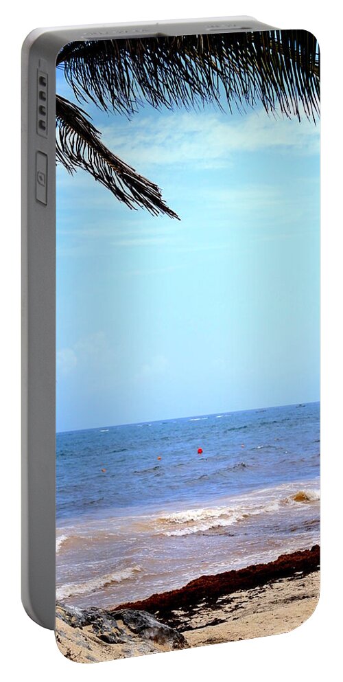 Mexico Portable Battery Charger featuring the photograph Mexican Beach by Laurie Perry