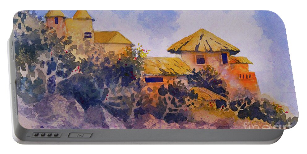 Mexico Sketch Portable Battery Charger featuring the painting Mexico Sketch by Teresa Ascone