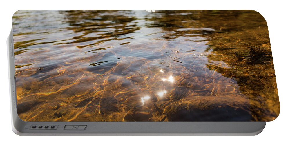 River Portable Battery Charger featuring the photograph Middle of the River by Douglas Killourie