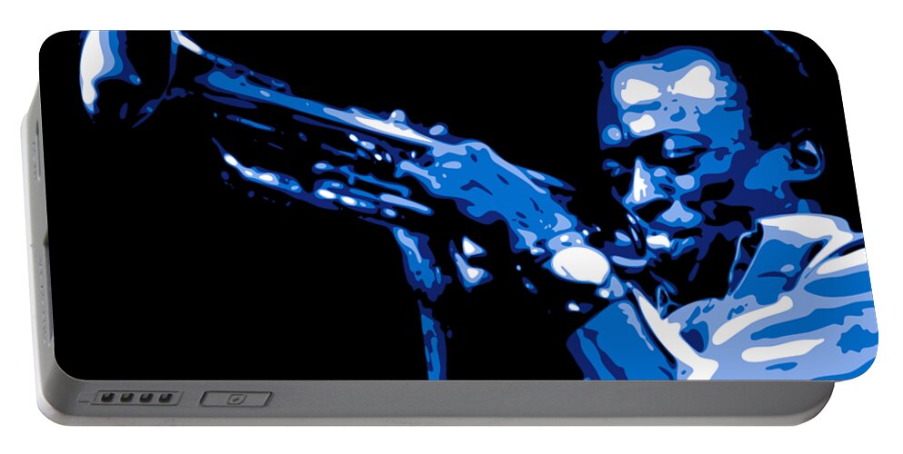 Miles Davis Portable Battery Charger featuring the digital art Miles Davis by DB Artist