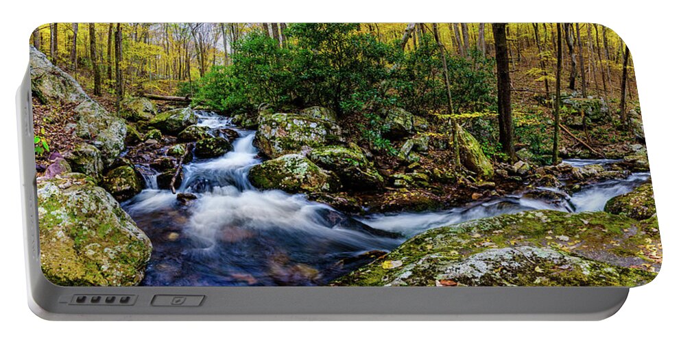 Landscape Portable Battery Charger featuring the photograph Mill Creek in Fall #4 by Joe Shrader
