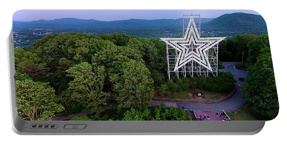 Mill Mountain Portable Battery Charger featuring the photograph Mill Mountain 2 by Star City SkyCams