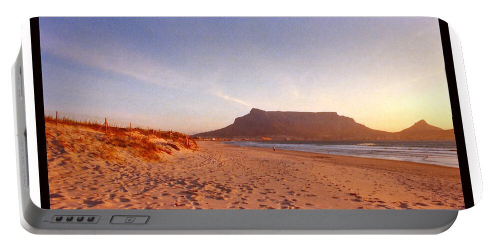 Milnerton Beach Portable Battery Charger featuring the digital art Milnerton Beach, Cape Town by Vincent Franco