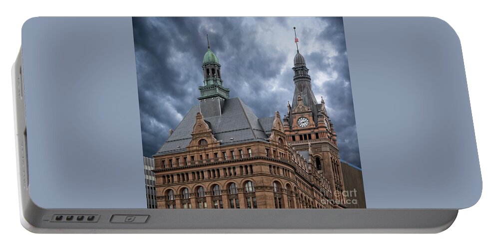 Milwaukee Portable Battery Charger featuring the photograph Milwaukee City Hall by Izet Kapetanovic
