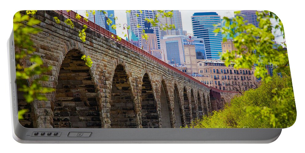 Architecture Portable Battery Charger featuring the photograph Minneapolis Stone Arch Bridge Photography Seminar by Wayne Moran