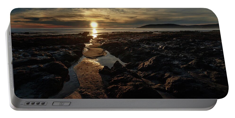 Seascape Portable Battery Charger featuring the photograph Minus Tide by Tim Bryan