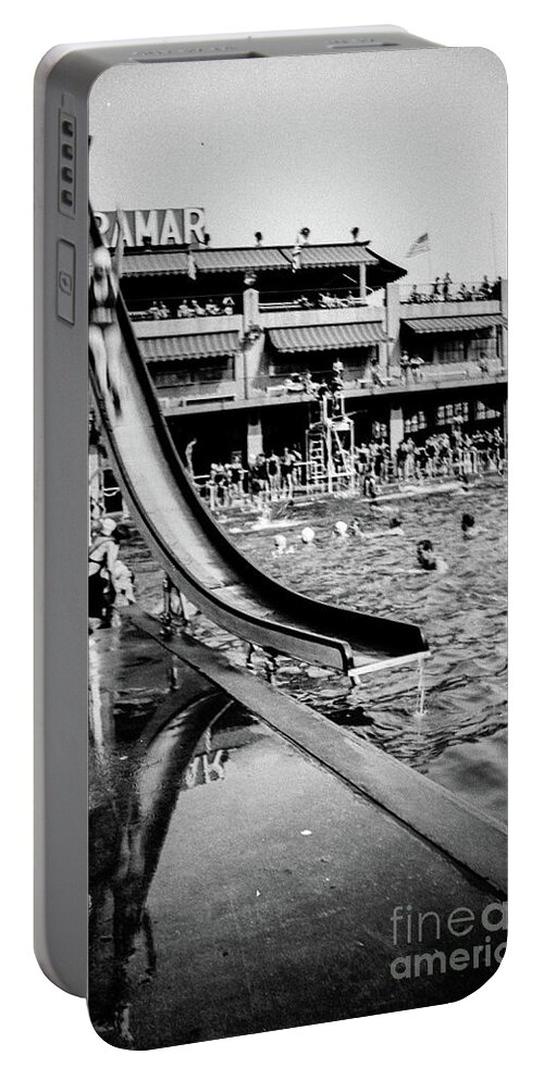 Miramar Portable Battery Charger featuring the photograph Miramar Pool by Cole Thompson