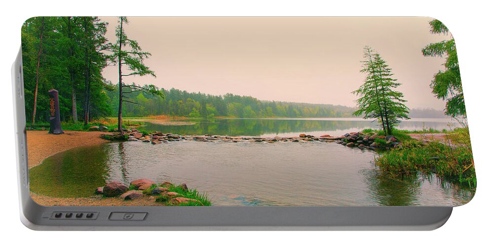 Mississippi Portable Battery Charger featuring the photograph Mississippi Headwaters by Nancy Dunivin
