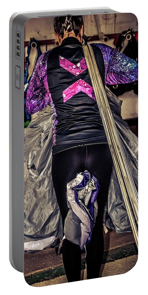 Paracute Portable Battery Charger featuring the photograph Missy's Dress by Larkin's Balcony Photography