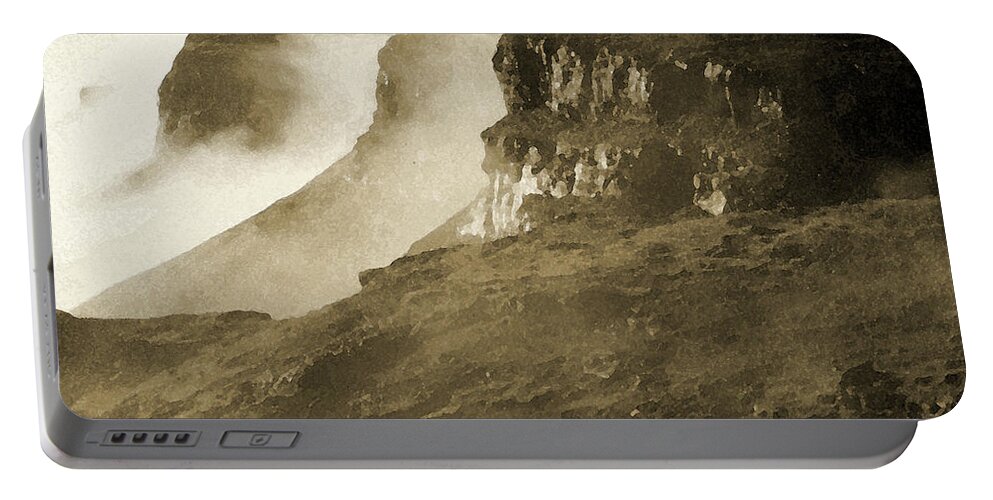 Africa Portable Battery Charger featuring the photograph Mist in Lesotho by Susie Rieple