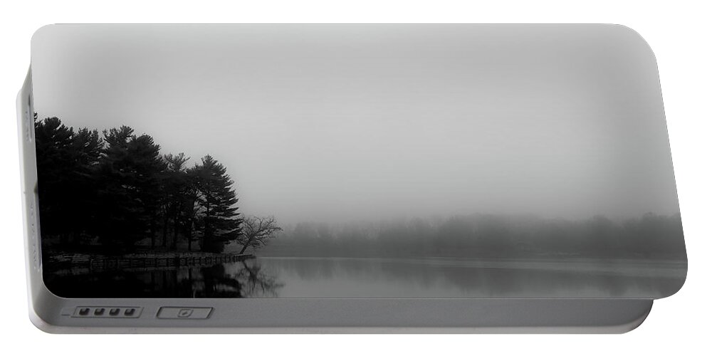 Mist Portable Battery Charger featuring the photograph Misty Morning by Tracey Rees