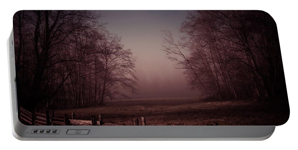Fog Portable Battery Charger featuring the photograph Misty Walk by Monte Arnold