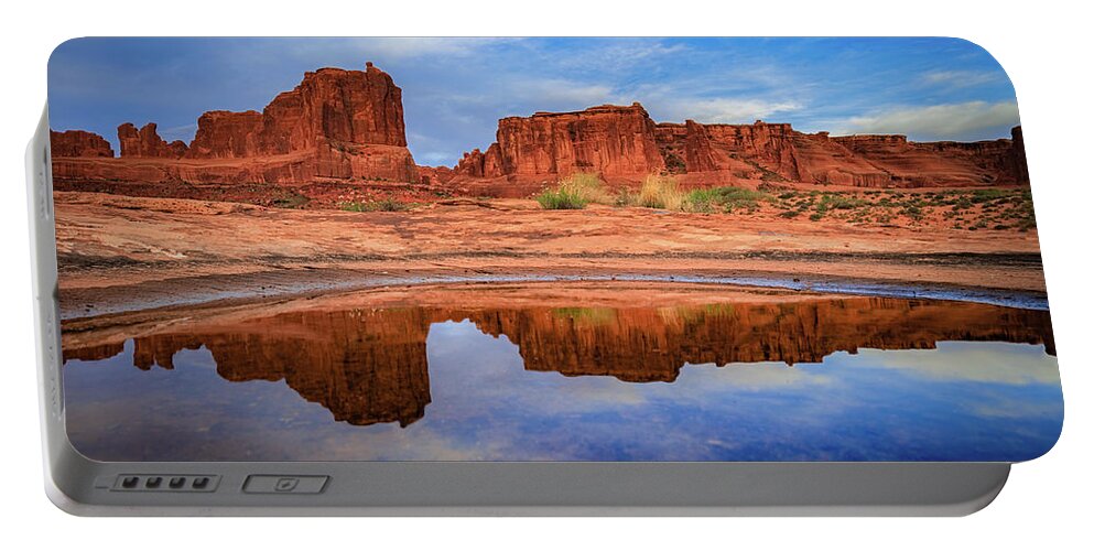 Amaizing Portable Battery Charger featuring the photograph Moab Reflections by Edgars Erglis