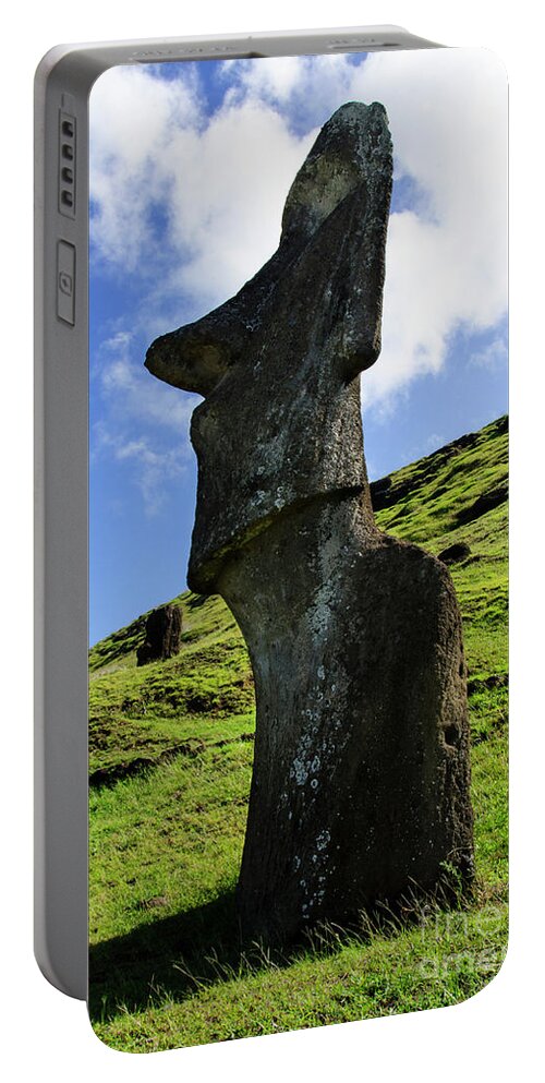 Easter Island Portable Battery Charger featuring the photograph Moai Rapa Nui 5 by Bob Christopher