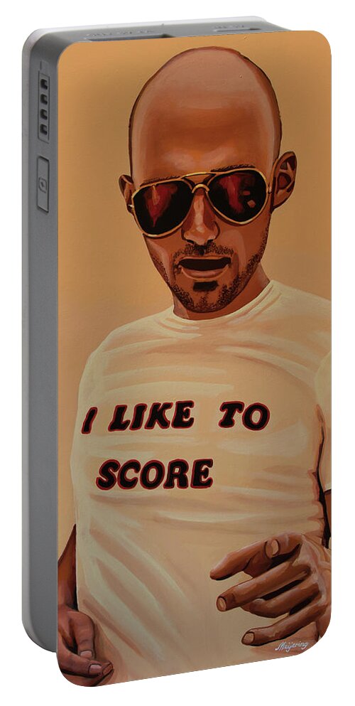 Moby Portable Battery Charger featuring the painting Moby Painting by Paul Meijering