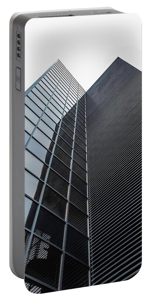 Architecture Portable Battery Charger featuring the painting Modern Architectural Building Series - 35 by Celestial Images