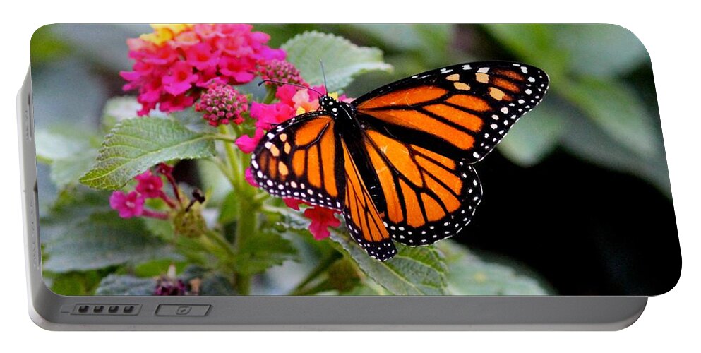 Butterfly Portable Battery Charger featuring the photograph Monarch Butterfly by Liz Vernand