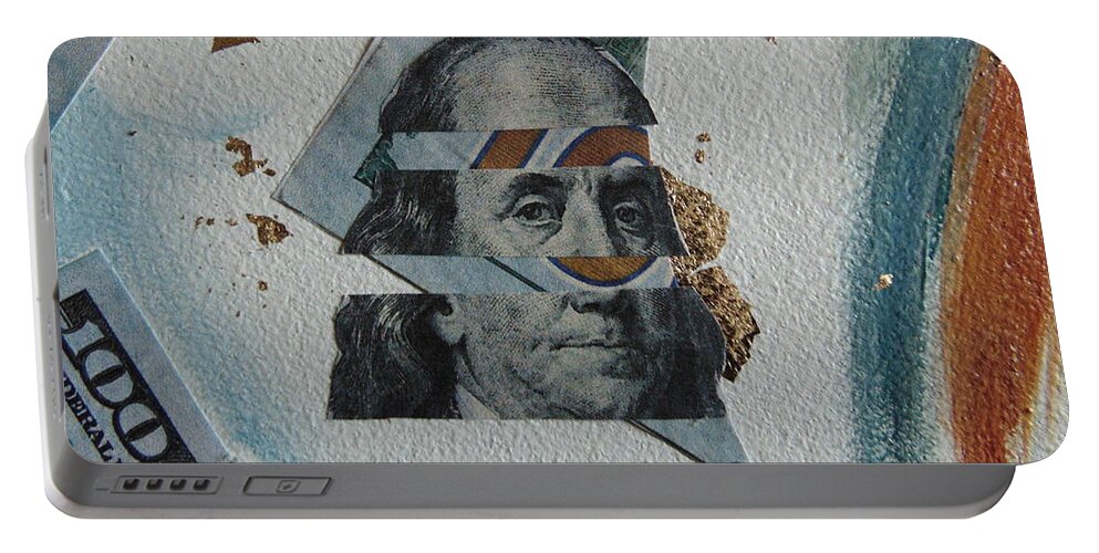 Money Portable Battery Charger featuring the painting Money by Emery Franklin