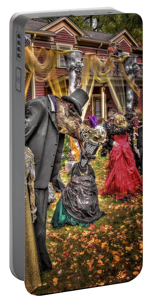 Halloween Portable Battery Charger featuring the photograph Monster Ball on Tillson by LeeAnn McLaneGoetz McLaneGoetzStudioLLCcom