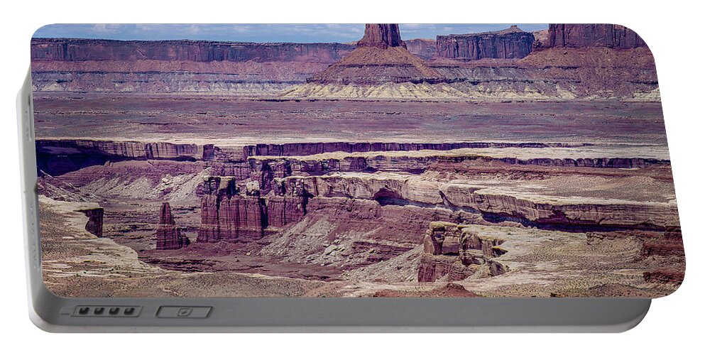 Utah Portable Battery Charger featuring the photograph Monument Basin, Canyonlands by Gary Shepard