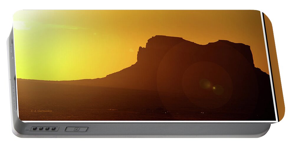 Colorado Plateau Portable Battery Charger featuring the photograph Monument Valley Sunrise by A Macarthur Gurmankin