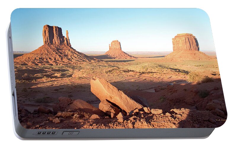 Monument Valley Portable Battery Charger featuring the photograph Monument Valley, Utah by A Macarthur Gurmankin