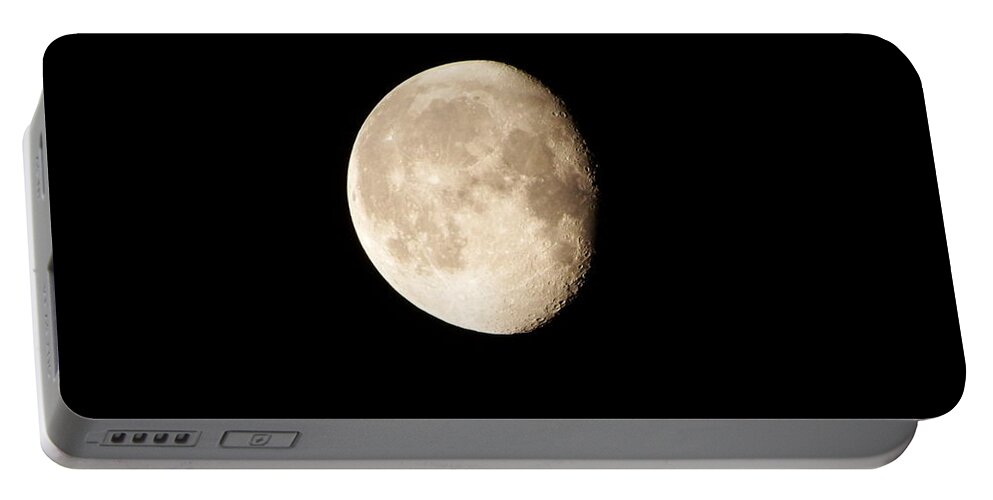 Moon Portable Battery Charger featuring the photograph Moon 3 by Cathy Harper
