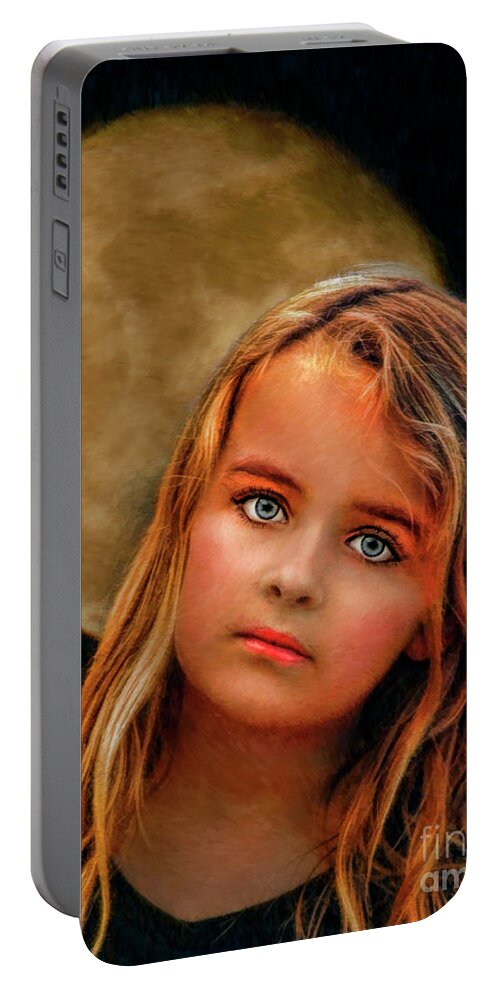  Portable Battery Charger featuring the photograph Moon Child by Blake Richards