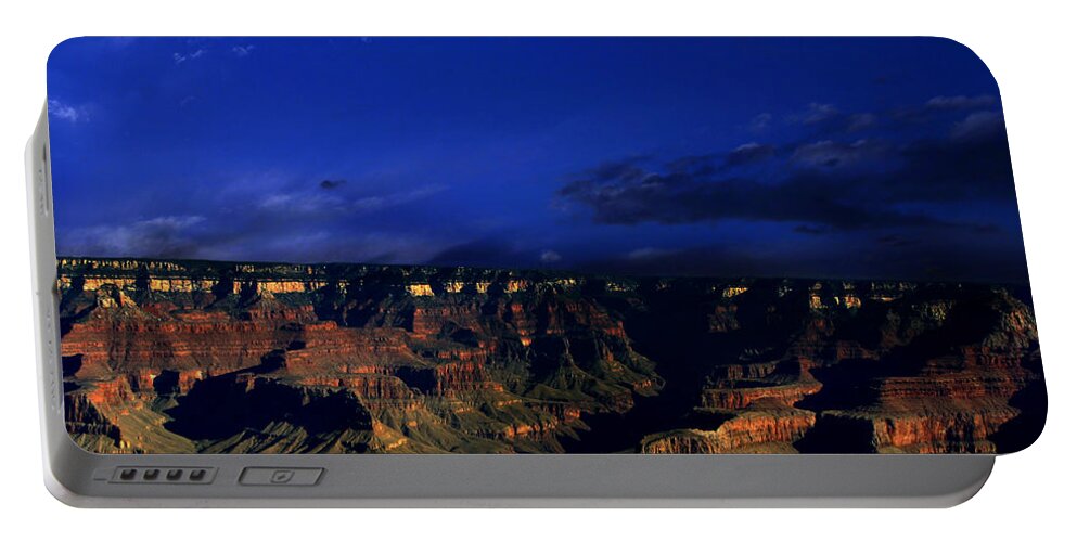 Grand Canyon Portable Battery Charger featuring the photograph Moon over the Canyon by Anthony Jones