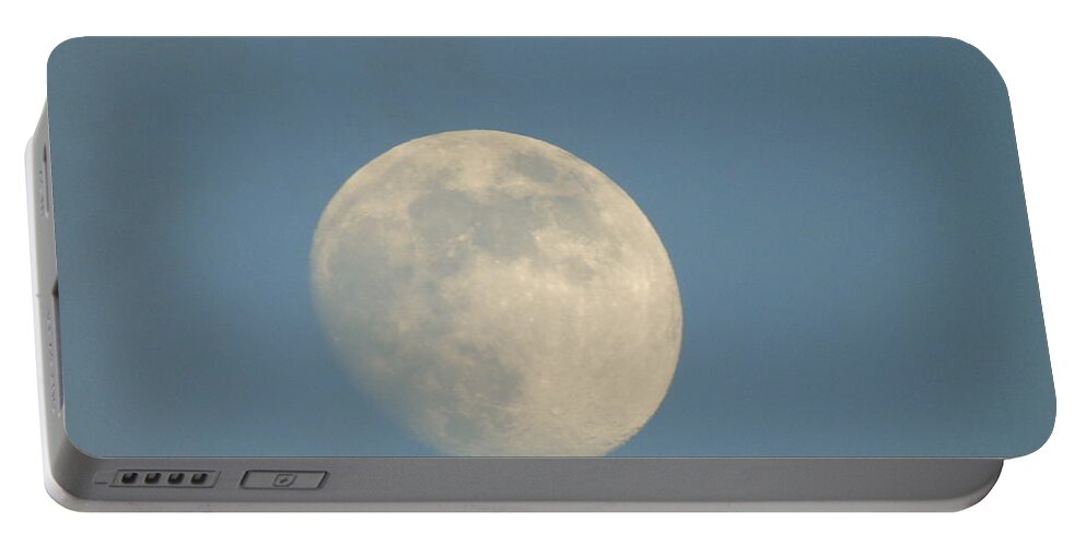  Moon Portable Battery Charger featuring the photograph Moon by Yohana Negusse