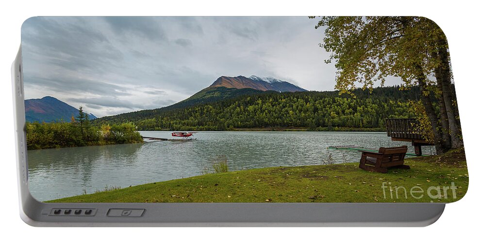 Moose Lake Portable Battery Charger featuring the photograph Moose Lake by Eva Lechner