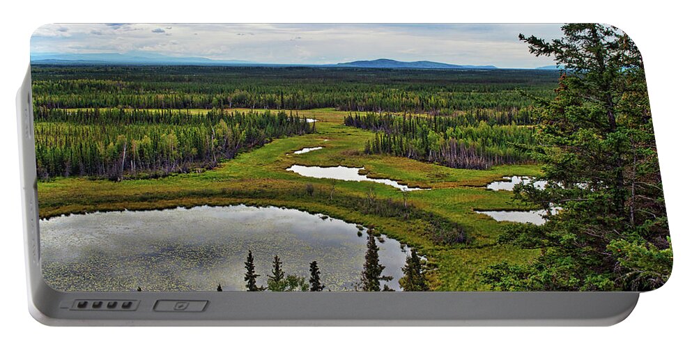 Moose Pond Portable Battery Charger featuring the photograph Moose Pond 2 by Cathy Mahnke
