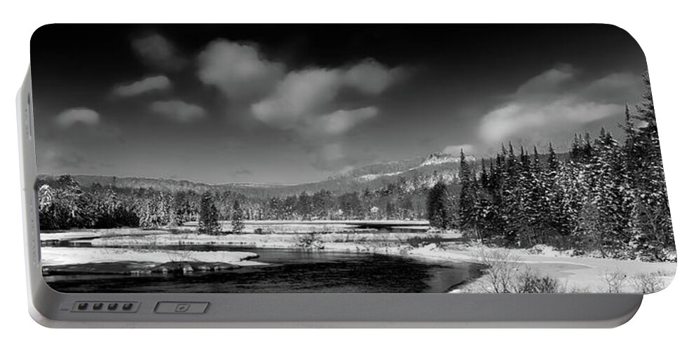 Landscapes Portable Battery Charger featuring the photograph Moose River Snowscape by David Patterson