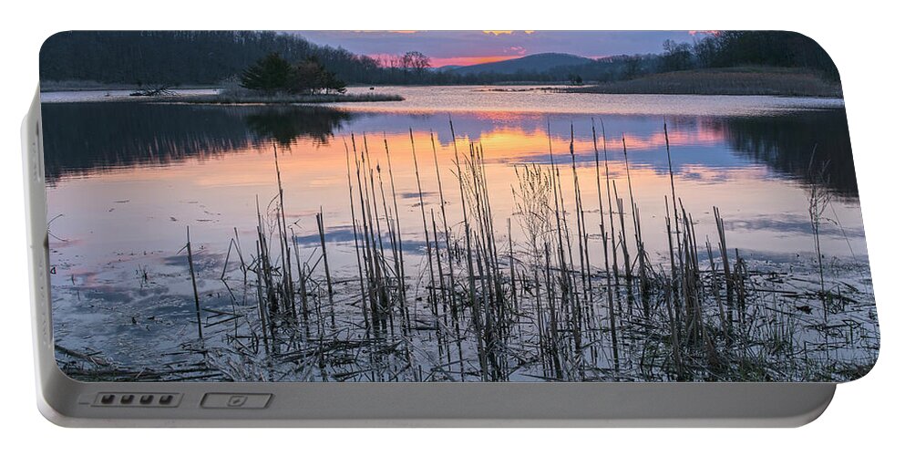 Sunrise Portable Battery Charger featuring the photograph Morning Calmness by Angelo Marcialis