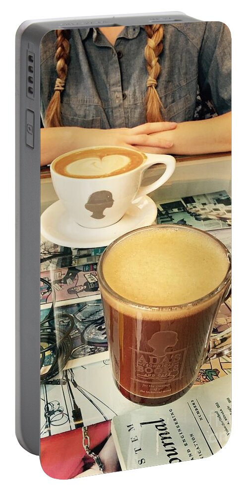 Coffee Portable Battery Charger featuring the photograph Morning Coffee by LeLa Becker
