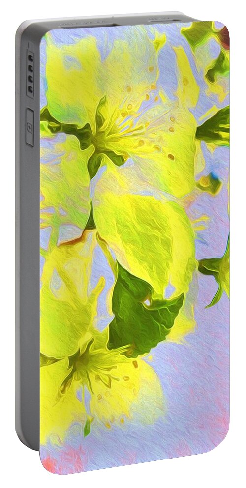 Floral Portable Battery Charger featuring the photograph Morning Floral by Kathy Bassett