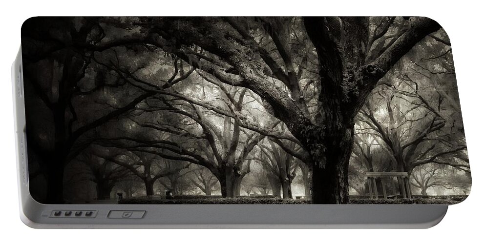  Portable Battery Charger featuring the photograph Morning Fog by Stoney Lawrentz