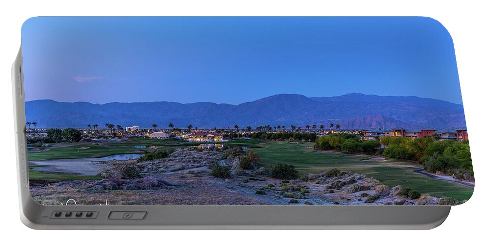 Morning Portable Battery Charger featuring the photograph Morning on the Course by Mark Joseph