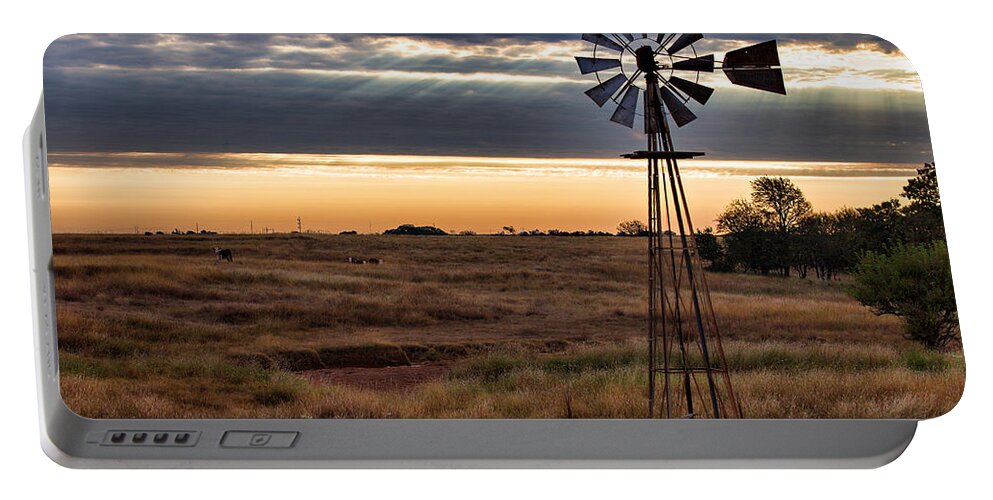 Hennessey Portable Battery Charger featuring the photograph Morning Rays by Lana Trussell
