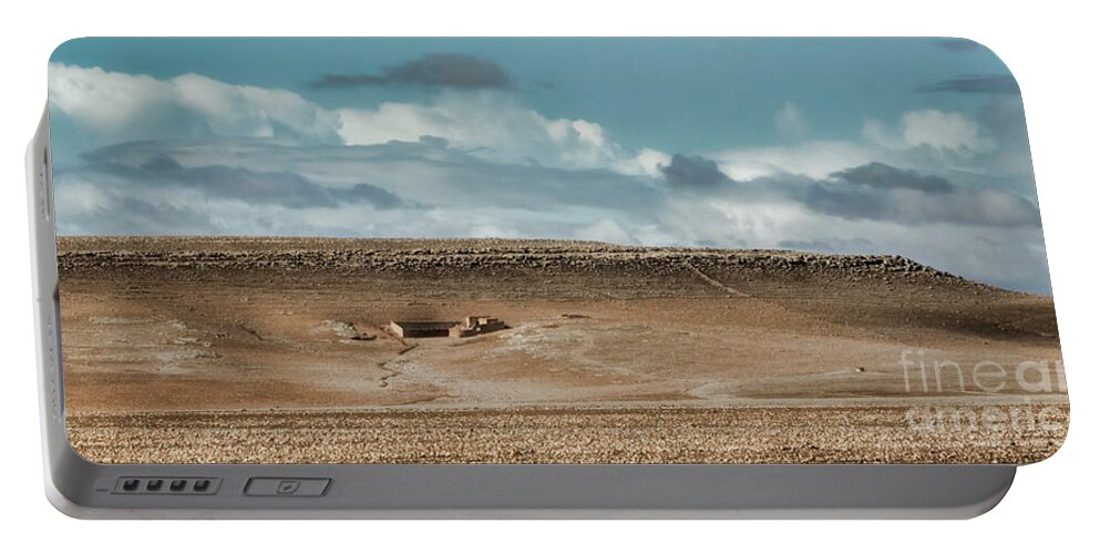 Morocco Portable Battery Charger featuring the photograph Morocco Plains by Chuck Kuhn