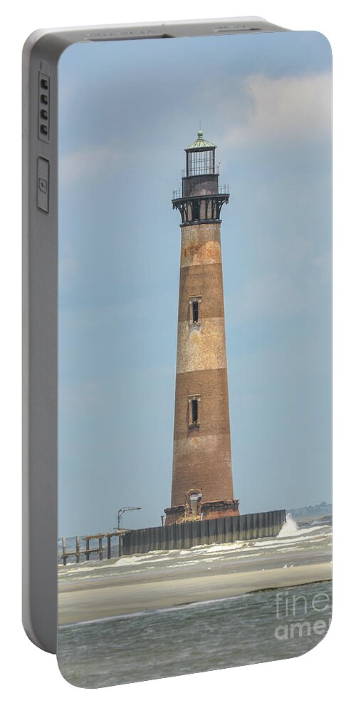 Morris Island Lighthouse Portable Battery Charger featuring the photograph Morris Island Lighthouse Circa 1876 by Dale Powell