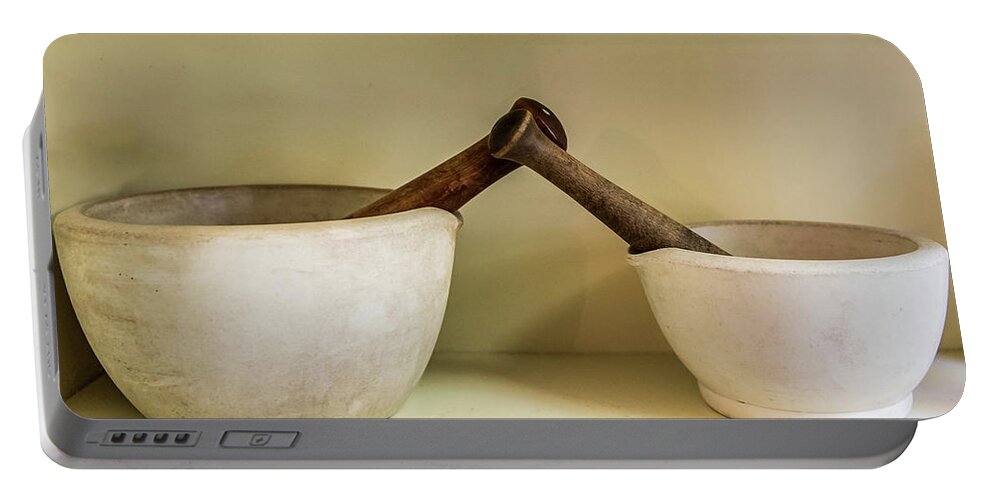 Mortar And Pestle Portable Battery Charger featuring the photograph Mortar And Pestle by Paul Freidlund