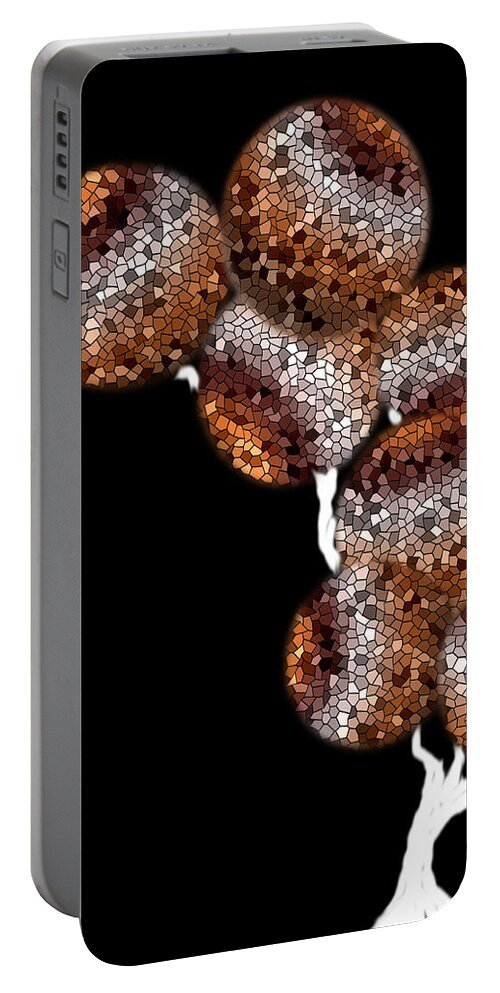 Tree Portable Battery Charger featuring the digital art Mosaic Trees #1 by Carol Crisafi