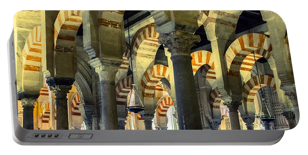 Cordoba Portable Battery Charger featuring the photograph Mosque Cathedral of Cordoba 2 by AM FineArtPrints