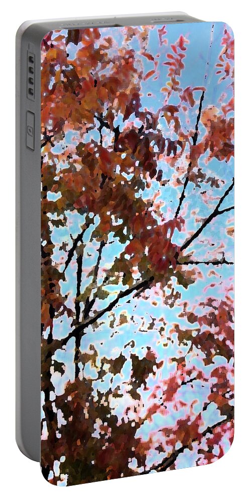 Leaf Portable Battery Charger featuring the digital art Most Orange by Eric Forster