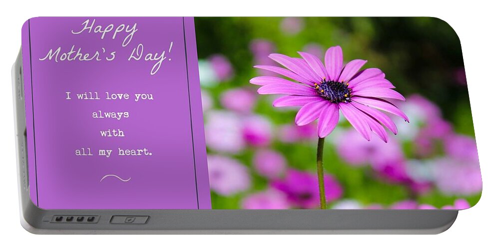 Flower Portable Battery Charger featuring the photograph Mother's Day Love by Alison Frank