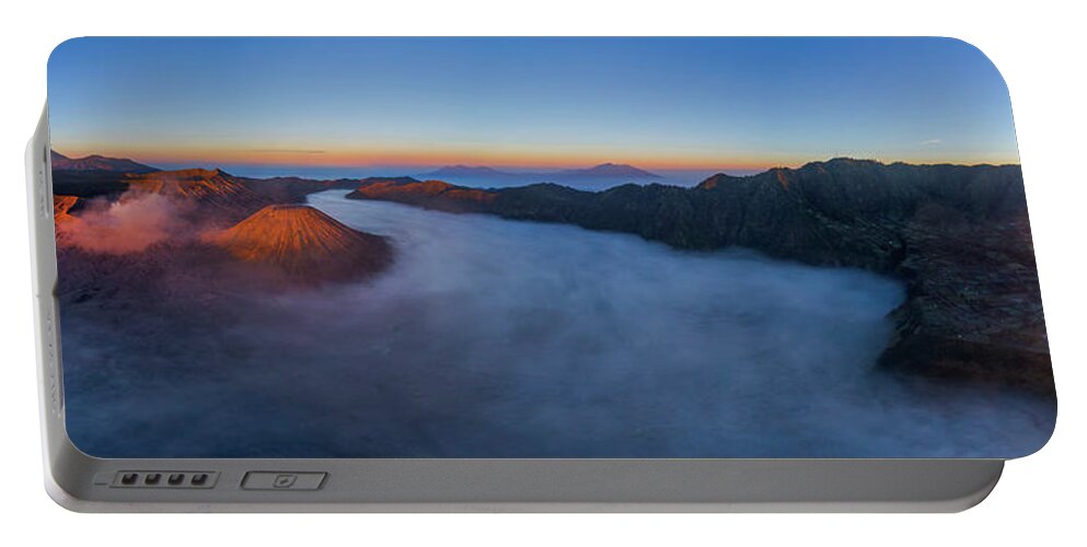 Travel Portable Battery Charger featuring the photograph Mount Bromo Scenic view by Pradeep Raja Prints