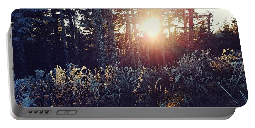Mount Mitchell Portable Battery Charger featuring the photograph Mount Mitchell Frost by William Slider