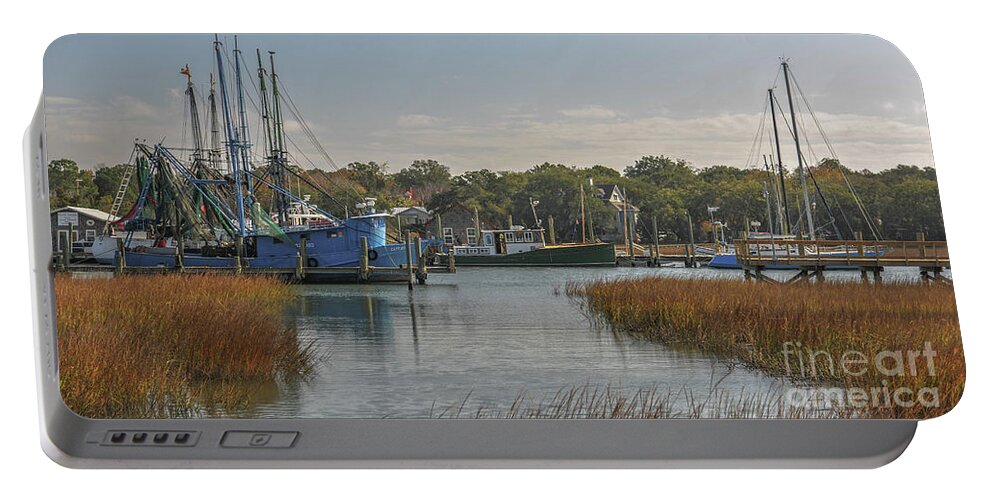 Shem Creek Portable Battery Charger featuring the photograph Mount Pleasant Sea Treasure by Dale Powell