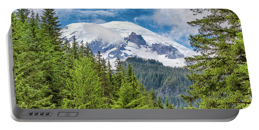 Mt Rainier Portable Battery Charger featuring the photograph Mount Rainier View by Stephen Stookey